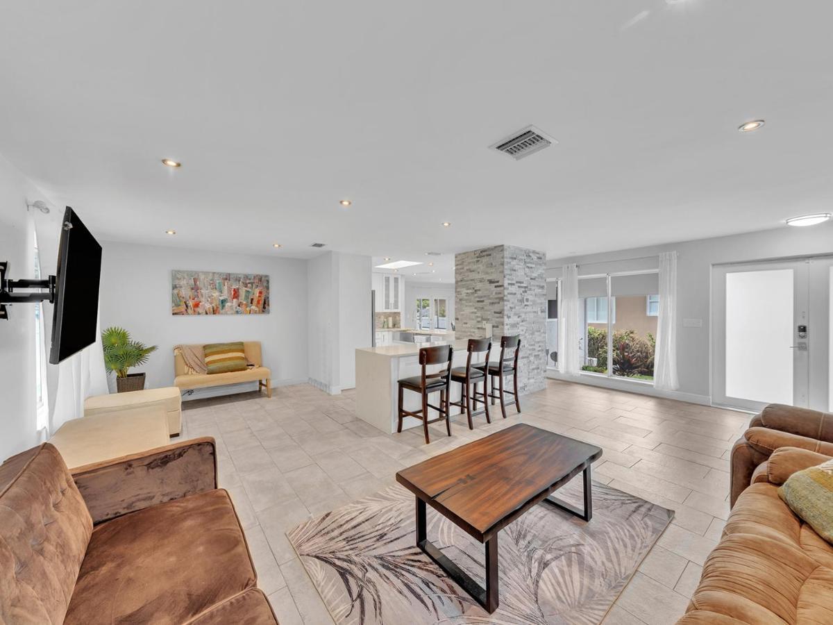 Supervilla - 3Br/2Ba - Pool - Walk To Beach Hollywood Luaran gambar